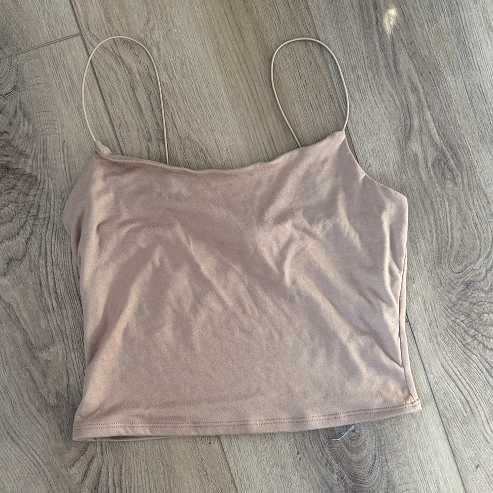 Gaze Tan Crop Camisole Top and Gaze pink crop top